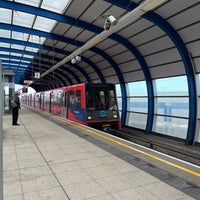 Photo taken at London City Airport DLR Station by Dmitry S. on 10/30/2023