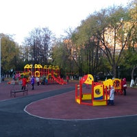Photo taken at Школьный парк by Pavel B. on 10/5/2013