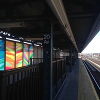 Photo taken at MTA Subway - 20th Ave (D) by yelena_ on 4/20/2016