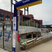 Photo taken at MetroLink - Stadium Station by Cole K. on 9/20/2021