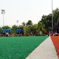 Photo taken at CCAB Hockey Pitch by gerard t. on 3/27/2013