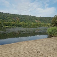Photo taken at Lac d&amp;#39;Echternach by Paul V. on 8/16/2020