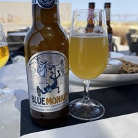 Photo taken at Ftelos Brewery Santorini by Ryan M. on 8/31/2022