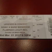 Photo taken at Legends In Concert -Flamingo by May S. on 3/2/2017