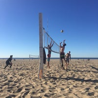 Photo taken at Will Roger State Beach Volleyball Courts by Ben M. on 11/22/2015