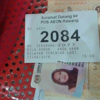 Pejabat Pos Aeon Rawang Anggun 1 Tip From 108 Visitors