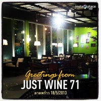 Photo taken at Just Wine Bar &amp;amp; Restaurant by Saran Y. on 5/18/2013