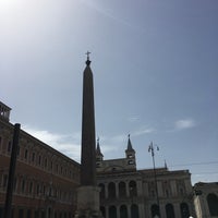 Photo taken at Obelisco Lateranense by Migue M. on 5/28/2022