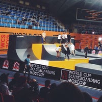 Photo taken at World Cup Skatebording Moscow by Ekaterina B. on 10/26/2013
