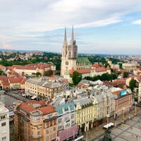 Photo taken at Zagreb 360° vidikovac by Shin Yi on 7/31/2019