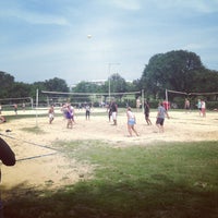 Photo taken at Lincoln Memorial Sand Volleyball Courts by H.A.S B. on 8/17/2013