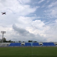 Photo taken at Dhupateme Royal Thai Air Force Sports Stadium by Narintorn S. on 5/8/2022