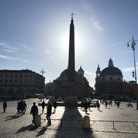 Photo taken at Piazza del Popolo by Viktória E. on 1/10/2018