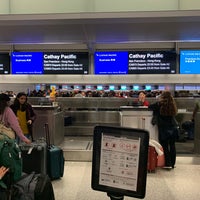 Photo taken at Cathay Pacific Check-in by Philip S. on 12/16/2019