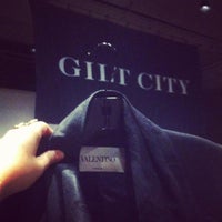 Photo taken at Gilt City Warehouse Sale Presented by Range Rover Evoque by Gilt City on 10/26/2012