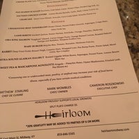 Photo taken at Heirloom Restaurant by Charlotte R. on 5/12/2016