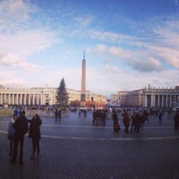 Photo taken at Saint Peter&amp;#39;s Square by Никита Н. on 1/17/2015