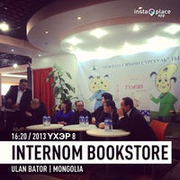 Photo taken at Internom Bookstore by Batsaikhan K. on 2/8/2013
