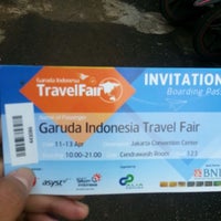 Photo taken at Garuda Indonesia Travel Fair by Anak M. on 4/12/2014