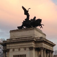 Photo taken at Wellington Arch by Petr D. on 4/21/2013