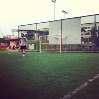 Photo taken at Football &amp;amp; Futsal @ Safra Tampines by Kai F. on 9/23/2012