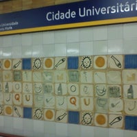 Photo taken at Metro Cidade Universitária [AM] by José Maria C. on 11/20/2012
