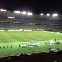 Photo taken at Ajinomoto Stadium by Rio T. on 4/17/2013