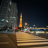 Photo taken at 赤羽橋交差点 by Rio T. on 4/9/2023