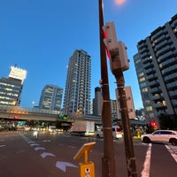 Photo taken at 赤羽橋交差点 by Rio T. on 7/26/2023