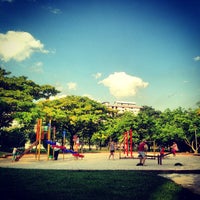 Photo taken at Playground @ Pasir Ris Town Park by Jackie C. on 6/2/2013
