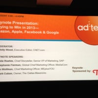 Photo taken at ad:tech keynote room by Mauricio V. on 11/8/2012