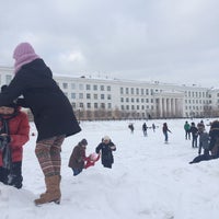 Photo taken at Теплое Озеро (каток и горка) by Yulia A. on 3/14/2015