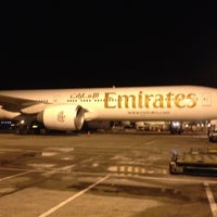 Photo taken at Emirates Flight EK404 by Gennyy☺✌ on 1/13/2013