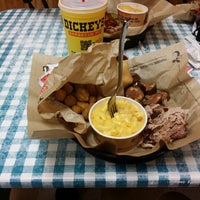 Photo taken at Dickey&amp;#39;s Barbecue Pit by Chris P. on 12/22/2013