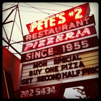 Photo taken at Pete&amp;#39;s Pizzeria #2 by schumanfu on 7/13/2011