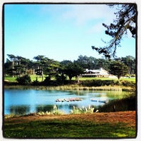 Photo taken at Pacific Rowing Club Boathouse @ Lake Merced by Kirk W. on 10/28/2012