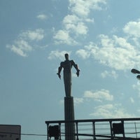 Photo taken at Yuri Gagarin Monument by Catherine B. on 5/13/2013