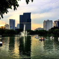 Photo taken at Lumphini Park by nadee on 10/1/2017