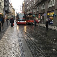 Photo taken at Václavské náměstí (tram) by Lucie Y. on 12/30/2017