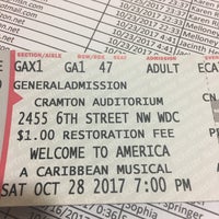 Photo taken at Cramton Auditorium by Shonnece on 10/29/2017