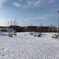 Photo taken at Viikinojanpuiston koira-aitaus by Timo P. on 2/17/2018