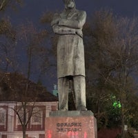 Photo taken at Памятник Фридриху Энгельсу by Exey P. on 10/4/2020