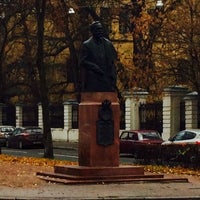 Photo taken at Academician Pavlov Monument by Sergey Z. on 11/6/2015