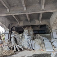 Photo taken at The Fremont Troll by Song on 9/28/2023
