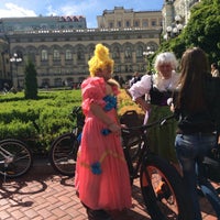 Photo taken at Перша київська велосипедна парковка by Elena R. on 5/16/2015