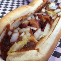 Photo taken at Fab Hot Dogs by Mel on 10/1/2013