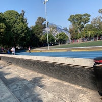 Photo taken at Pista de Atletismo Plan Sexenal by Rocio A. on 6/16/2019