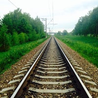 Photo taken at Платформа 75 км by Katerina 💃 L. on 6/8/2014