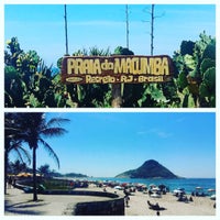 Photo taken at Praia da Macumba by Camila C. on 12/27/2015