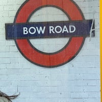 Photo taken at Bow Road London Underground Station by Michael D. on 2/16/2023